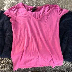 Pink H&M V-neck tee